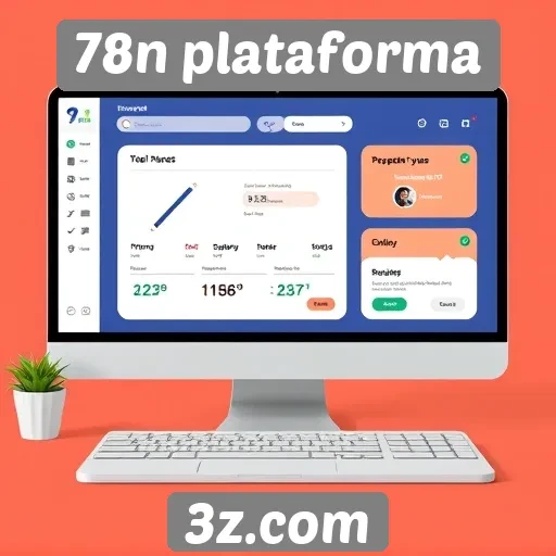 Interface do usuário da 78n plataforma em revisão